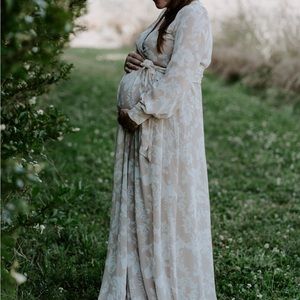 Pink Blush Maternity Dress
